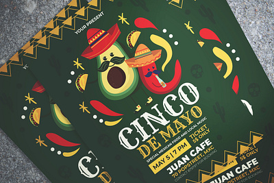 Cinco De Mayo Flyer cinco cinco de mayo culture flyer flyer artwork illustrator mexican poster template template design vector ykzr