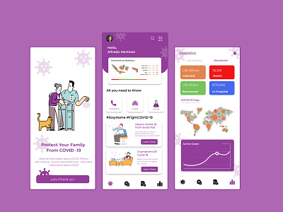 COVID -19 Mobile App app covid 19 covid 19 app covid app covid19 design mobile app mobile app design mobile design mobile ui moblieapp ui