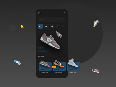 Sneaker shopping App Concept shoes shopping sneaker ui uidesign uiux uiux design uiuxdesign userinterface