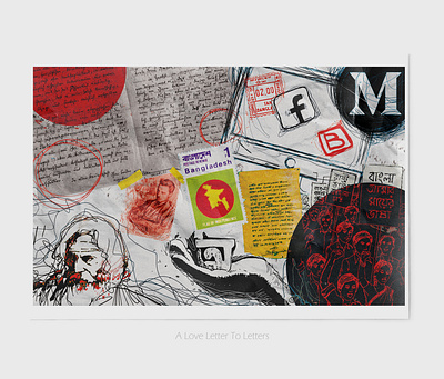Collage : A Love Letter To Letters art artwork collage collage art collages colors concept creative daily star design doodle drawing illustration s3 shahstuff