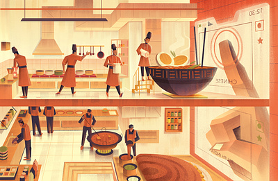 Swiggy's story- Delicious food at the tap of a button. art artist branding design digitalartist food illustration photoshop swiggy