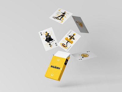 Playing Cards branding graphic design illustration packaging typography