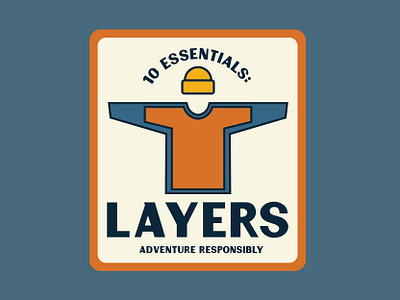 Layers adventure badge national park outdoor badge outdoors patch retro retro badge retro logo vintage wilderness