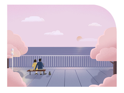 Pink Season | Digital Art design digital art illustration procreate ui