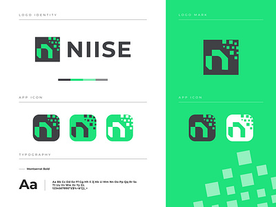 NIISE - Logo Branding app icon app icon logo app logo brand identity brand identity design branding icon letter logo logo logo design logodesign logotype modern logo n mark