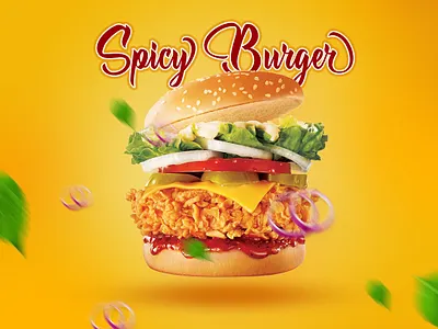 Burger Banner design ad adobe illustrator advertise advertising banner burger banner design business clean corporate creative design modern