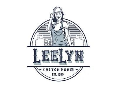 LeeLyn constructorion logo logo logo design