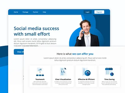Marketing Website Hero Page UI UX Design design design exploration exploration figma illustration indonesia indonesia designer marketing ui ux web