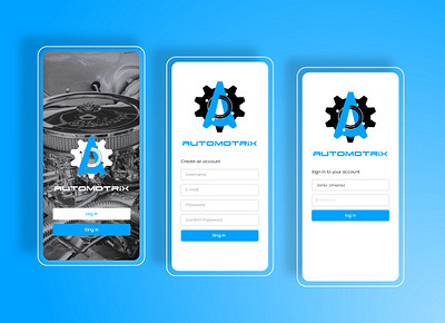 Automotriz app design ui ux web