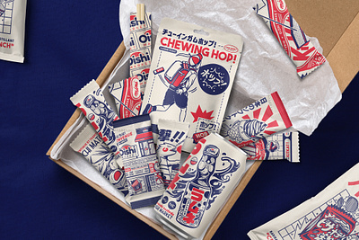 Oishi Market Packaging 2 design graphic illustration japan japanese market oishi packaging paiheme paihemestudio retro retro design vintage