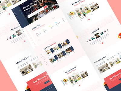 Directory & Listing animation branding design directory listing flat flatdesign hotel booking landing page listing logo minimal traveling typography ui uiux uiuxdesign ux website website design websites