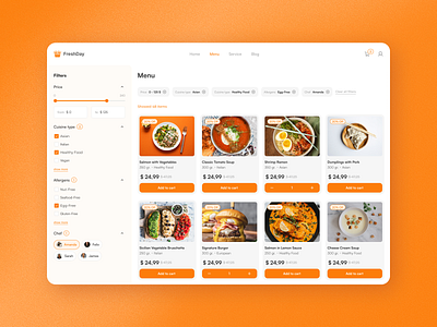 High-Converting Food Delivery Web Service clean delivery design figma simple design ui ux web web service website