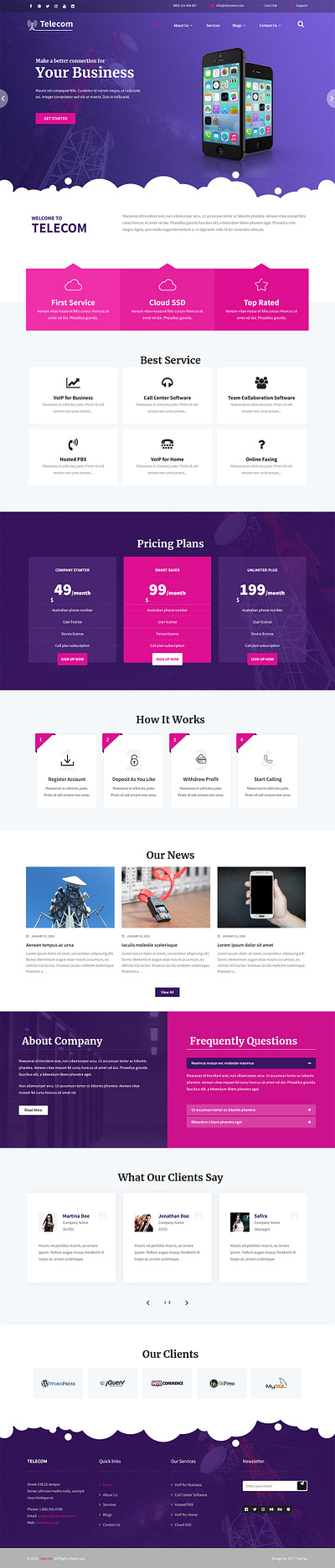 Telecom – Telecom WordPress Theme virtual assistance