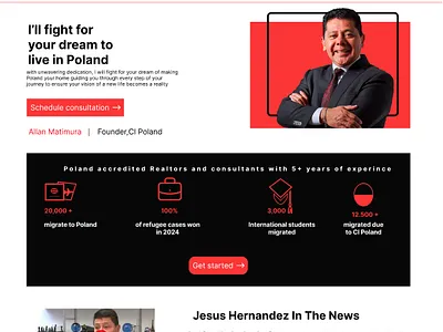 Landing Page (CI Poland) branding typography ui ux