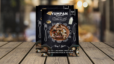 FLYER flyer flyer design food poster restaurant simple vintage