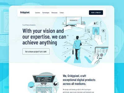 Landing Page for Startup clean ui design homepage landing page minimal minimalist typography ui uidesign web