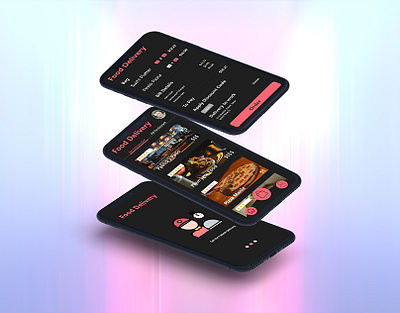 Food Delivery New Concept Dark Theme androidapp appdesign appdeveloper application appmaker dailyui dark ui darktheme fooddelivery fooddeliveryapp mobileapp ondemand uberapps ui uxuidesign