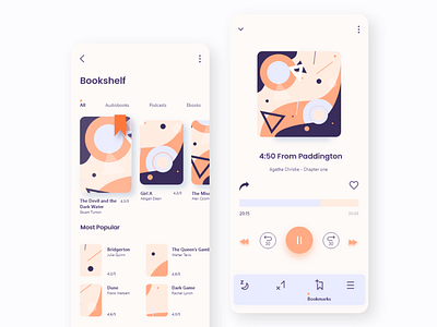 Book App Concept app app design appdesign audiobook book app dailyui design reading app ui ux web