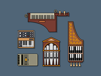 Instruments design icon illustration