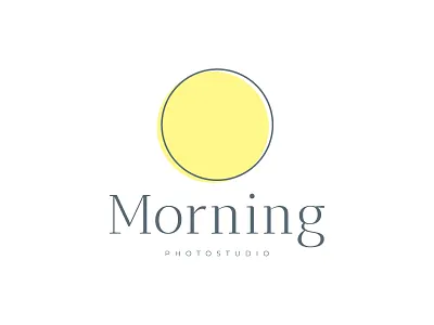 Logo for Photo Studio Morning design logo minimal vector
