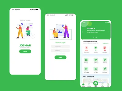 Mobile Apps Jogja Smart Service apps apps design design green mobile mobile app mobile app design mobile ui service uidesign