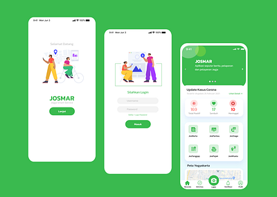 Mobile Apps Jogja Smart Service apps apps design design green mobile mobile app mobile app design mobile ui service uidesign