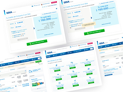 BBVA Ofertas y Solicitud de Crédito design diseño ui diseño ux soho soho ui soho ux ui ui banking ui design ux ux banking ux design