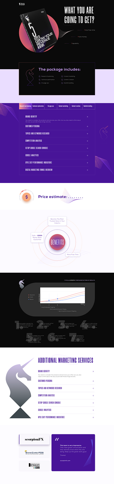 Presentation illustration layout marketing agency presentation typography ui