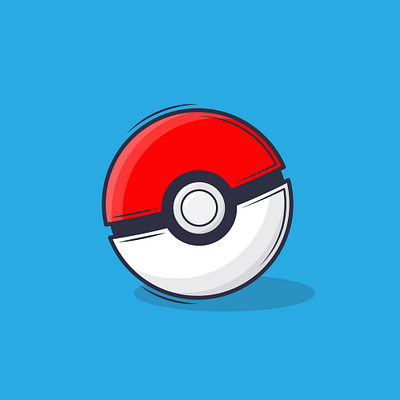 POKEMON BALL design flat flat design flat illustration icon illustration logo vector vector art vector illustration