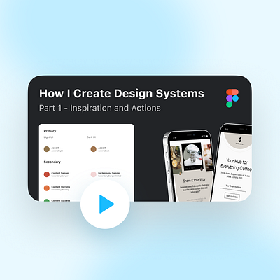 How I Create Design Systems Part 1 (Inspiration and Actions) design process design system design system process design system tutorial design systems figma figma tutorial learn design system process product design product designer startup thought process thumbnail tutorial walkthrough youtube youtube channel youtube video youtuber