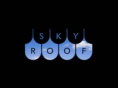 SKY ROOF branding design illustrator minimal type typography vector