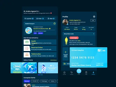 Redesign Zi.Care - Health App app banner branding design graphic design illustration minimal ui uidesign ux