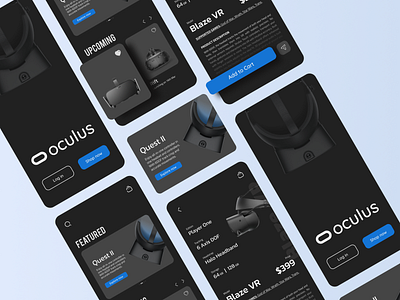 Oculus Concept adobexd dailyuichallenge figma figmadesign minimal design oculus oculus quest oculus rift sketchapp ui uidesign uiux ux