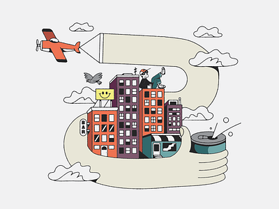 Summer in the city... art artist beer designer drawing fun graphic design illustration illustrator london vector