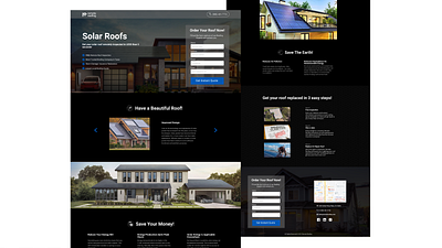 Remote roofing solar landing page design landing page design landingpage remote roofing roofing solar energy solar panel solar panel benefits uidesign uiuxdesign ux design