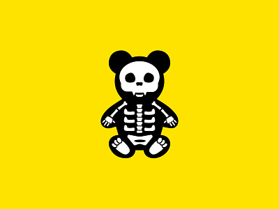 Skele-Bear bear branding icon identity illustration logo packaging packaging design print skeleton xray