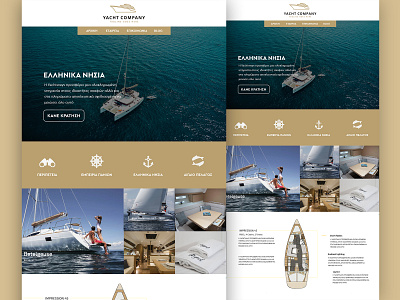 Yacht Company branding design graphic design graphicdesign illustration illustrator logo minimal photoshop web web design webdesigner webdevelopment website yacht