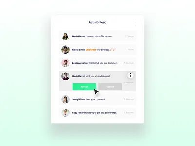 Day47 ActivityFeed design typography ui