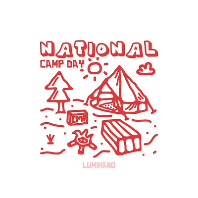 camping design art branding campfire camping camping logo design forest hiking illustration illustrator
