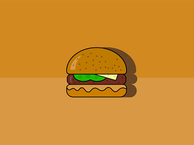 Burger Icon buger burgericon debutshot design flat graphic graphicdesign h4k8 hasib.h4k8 icon illustration illustrator logo ui ui design ux ux design web