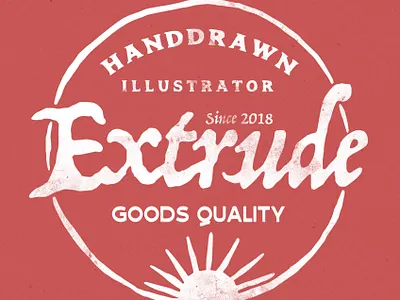 Personal Logo Extrude Studio art design design art icon illustration logo ui vintage design vintage logo