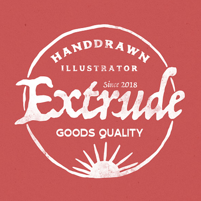 Personal Logo Extrude Studio art design design art icon illustration logo ui vintage design vintage logo