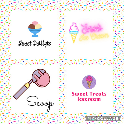 Day 27 of #dailylogochallenge canva dailylogochallenge day27 design icecream logo logodesign