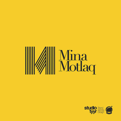 Mina Motlaq Architect Logo Design | 2021 architect architecture branding design illustrator line logo logo logo design logodesign logoinspiration logolearn logolove logomaker m letter m letter logo m logo monogram monogram logo yellow yellow logo