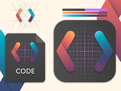 Codecloud icon Mac adobe art bigsur brand branding cloud code codecloud design designer folder icon identity illustration illustrator julien pixel project vector web