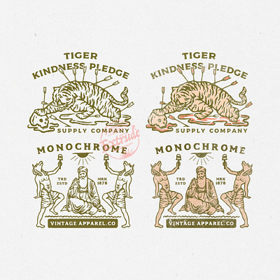 Kindness Pledge aloha apparel design apparel logo art design design art handdraw handdrawn illustration vintage design vintage logo