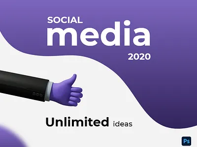 Social Media - Unlimited Design Ideas ads banner clean work complex work concept creative design ideas graphic design illustration inspiration post product design social media vector