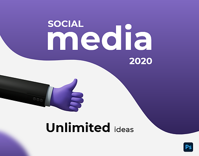 Social Media - Unlimited Design Ideas ads banner clean work complex work concept creative design ideas graphic design illustration inspiration post product design social media vector