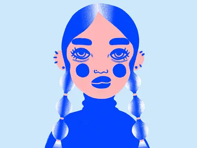 icy girl drawing illustration procreate woman