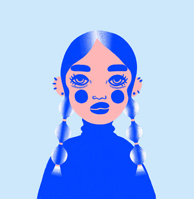 icy girl drawing illustration procreate woman